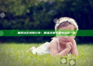 黑料社区视频分享：精品资源与最新动态一览
