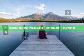 海角社区登录是否会被本人发现？探讨隐私保护与安全性障碍