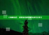 《海角社区：获取钻石的攻略与技巧分享》