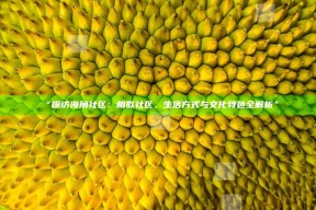 “探访海角社区：相似社区、生活方式与文化特色全解析”