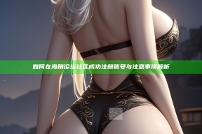 如何在海角论坛社区成功注册账号与注意事项解析